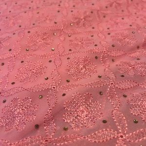 Machine made Chikankari Georgette saree New